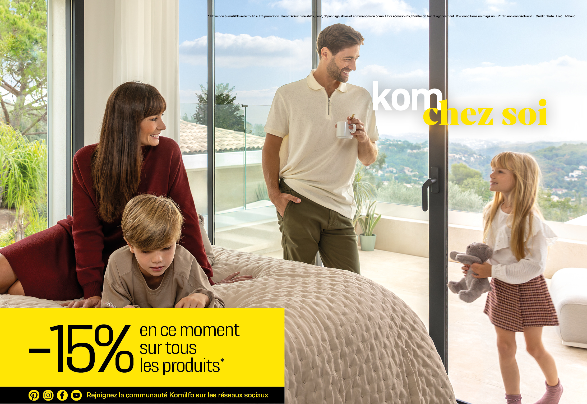 Kom chez vous: - 15% sur une sélection de produits*